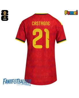 Belgia Timothy Castagne #21 Echipament de Fotbal Replică Mondial 2026 Femei Acasa Belgia Timothy Castagne #21 Echipament de Fotbal Replică Mondial 2026 Femei Acasa